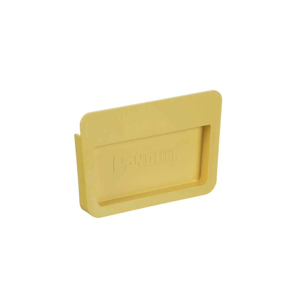 Tapa Final Para Canaletas FiberRunner™ 6x4, de Instalación a Presión, Color Amarillo - Image 2