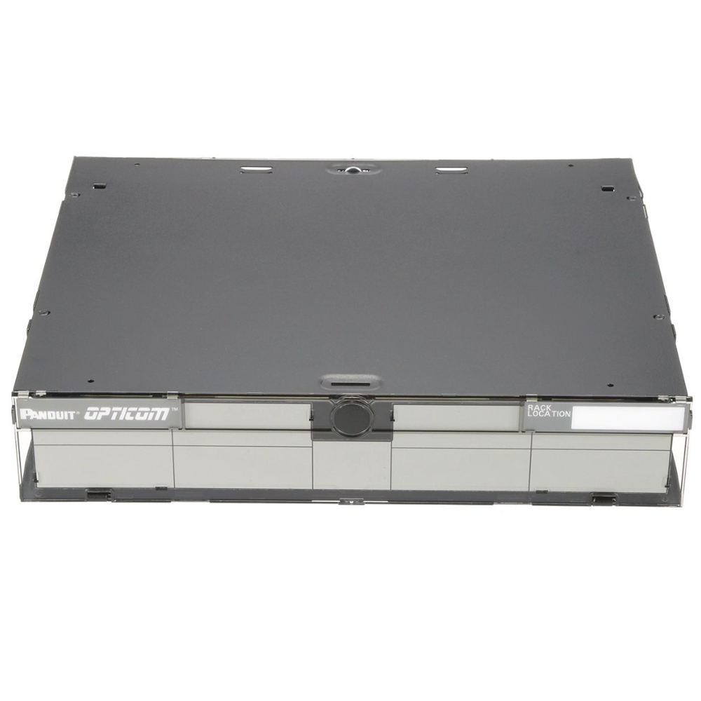 Panel de Distribución de Fibra Óptica, Acepta 6 Placas FAP o FMP, Bandeja Deslizable, Hasta 144 Fibras, Color Negro, 2UR - Image 3