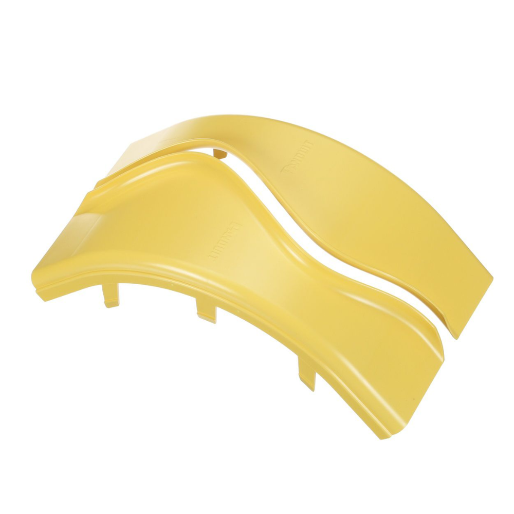 Tapa de Bajada Vertical Exterior de 90º, Para uso con Canaletas 4X4 FiberRunner™, Color Amarillo - Image 3