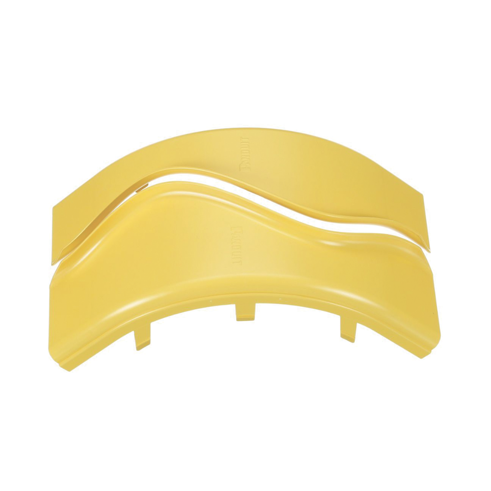 Tapa de Bajada Vertical Exterior de 90º, Para uso con Canaletas 6X4 FiberRunner™, Color Amarillo - Image 2