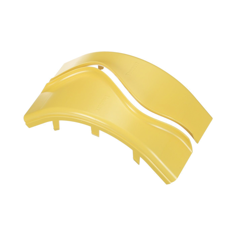 Tapa de Bajada Vertical Exterior de 90º, Para uso con Canaletas 6X4 FiberRunner™, Color Amarillo - Image 3