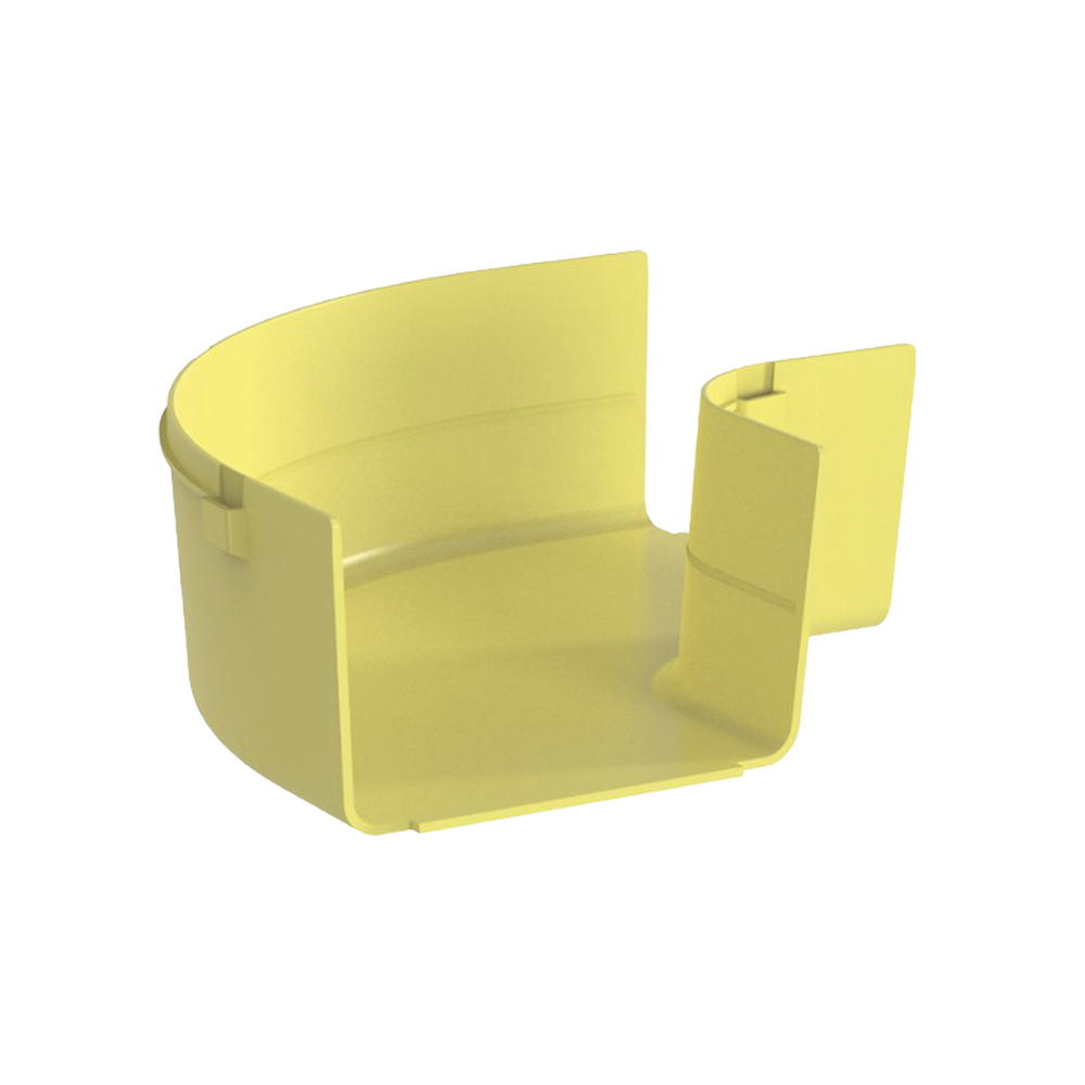 Ángulo Recto a 90º Horizontal, Para Canaletas FiberRunner™ 6X4, Color Amarillo - Image 2