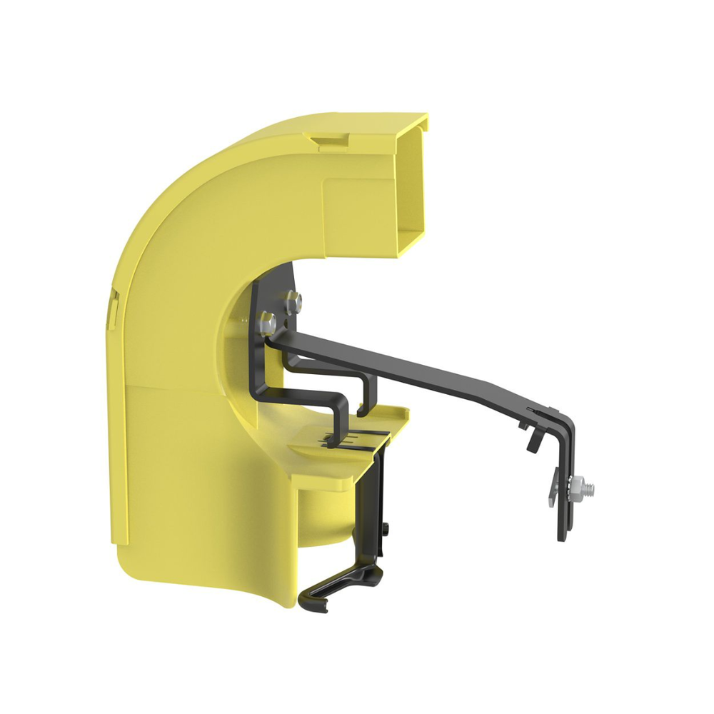 Bajada Para Canaleta FiberRunner™, Uso con Medidas 4x4, 6X4, 12X4, o 24X12, Con Reducción a 2X2, Color Amarillo - Image 3