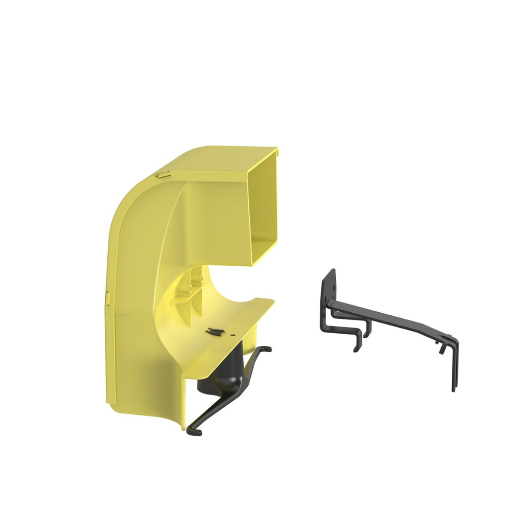 Bajada Para Canaleta FiberRunner™, Uso con Medidas 4x4, 6X4, 12X4, o 24X12, Con Reducción a 4X4, Color Amarillo - Image 3