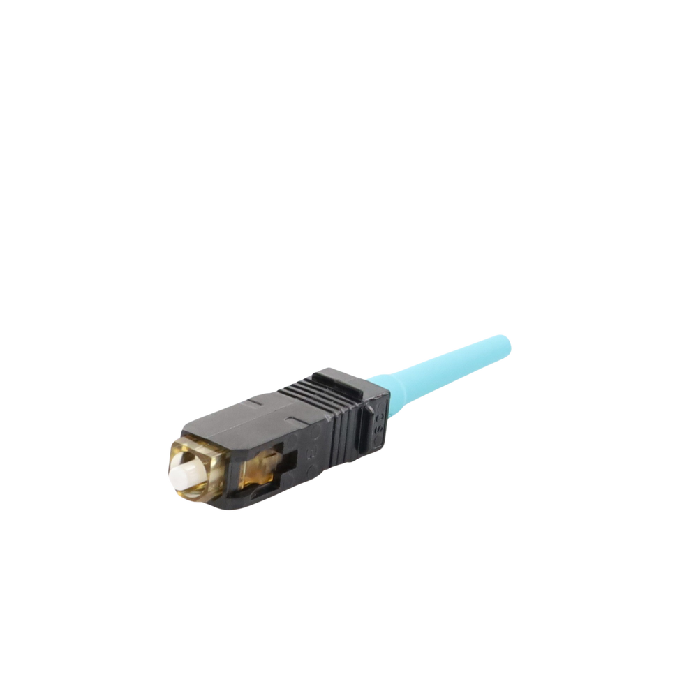 Conector de Fibra ?ptica SC Simplex OptiCam, Multimodo 50/125 OM3/OM4, Pre-pulido, Color Aqua - Image 3