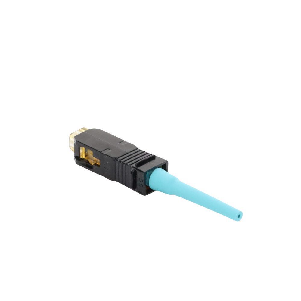 Conector de Fibra ?ptica SC Simplex OptiCam, Multimodo 50/125 OM3/OM4, Pre-pulido, Color Aqua - Image 5