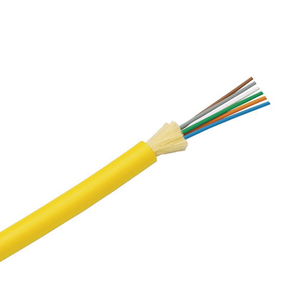 Cable de Fibra ?ptica de 6 Hilos, Monomodo OS2 9/125, Interior, Tight Buffer 900um, No Conductiva (Diel?ctrica), OFNR (Riser), Precio Por Metro