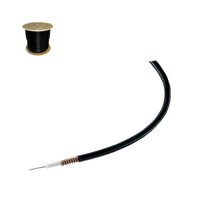 Cable Coaxial HELIAX de 1/4, Cobre Corrugado, Superflexible, Blindado, 50 Ohms, Carrete de 305 Metros (1000 Pies)