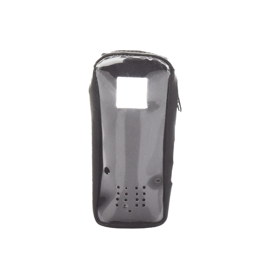Funda de Piel Reforzada, con Frente Transparente para Serie Satelital IC-SAT100.