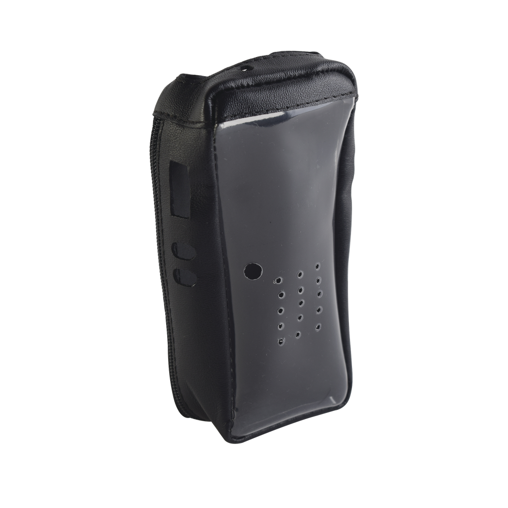 Funda de piel reforzada con visor frontal transparente, para radios NX-200, NX-300.