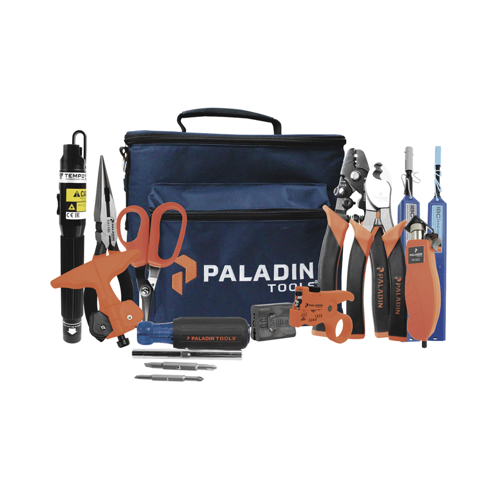 Kit de Herramientas Pro para Instalaci?n de Fibra ?ptica con Accesorios de Limpieza de Puertos/Conectores y Desforradoras de Fibra ?ptica