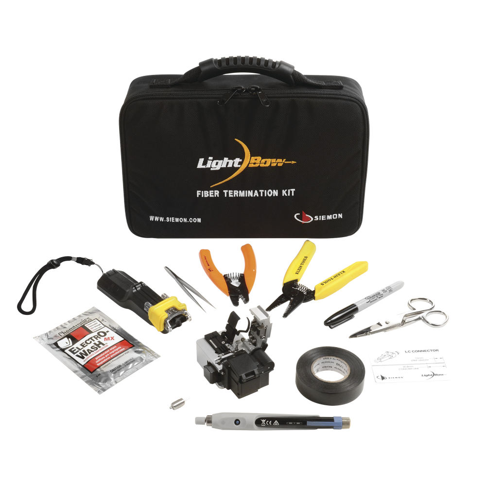 Kit de Herramienta LightBow para Terminaci?n de Conectores de Fibra ?ptica Pre-Pulidos LC/SC, Monomodo o Multimodo