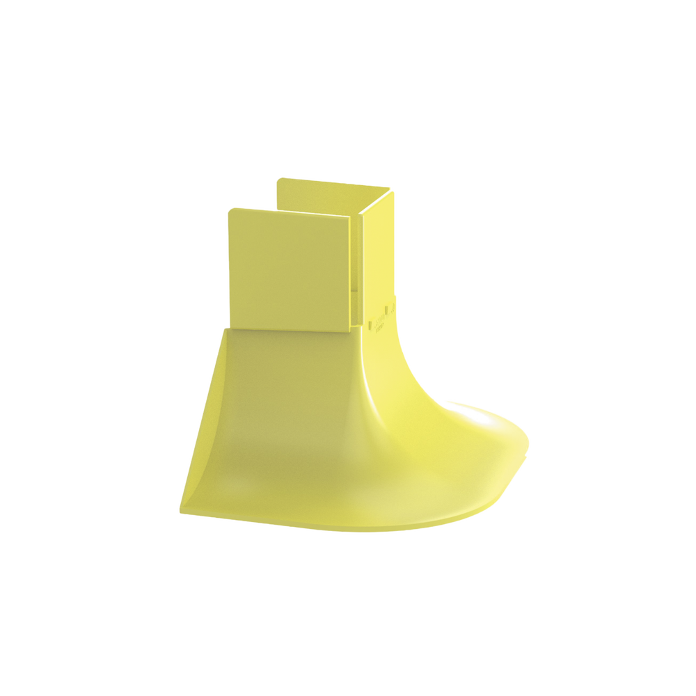 Accesorio de Control de Radio de Curvatura, Para Bajadas de Cable con Canaletas FiberRunner 2x2, Color Amarillo - Image 2