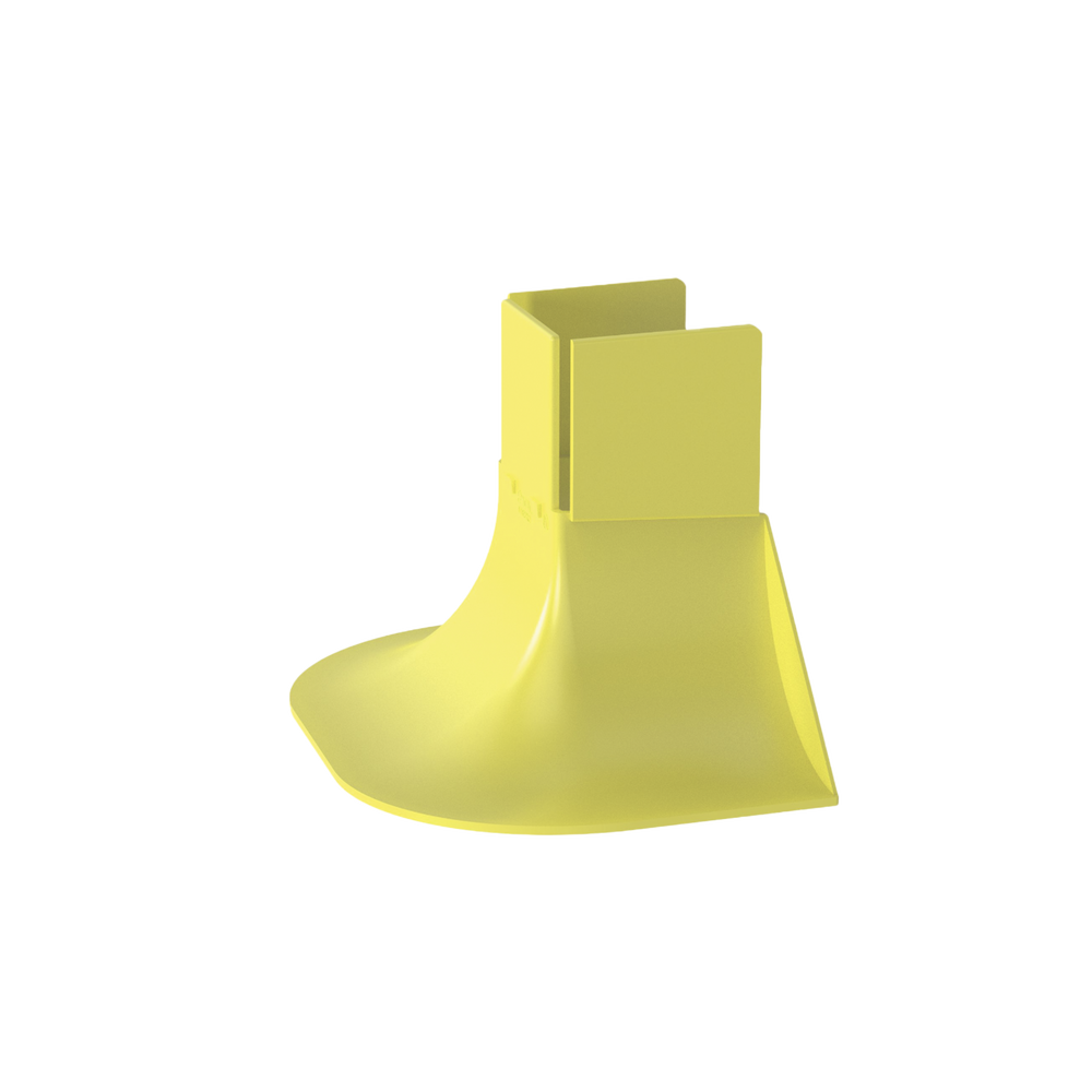 Accesorio de Control de Radio de Curvatura, Para Bajadas de Cable con Canaletas FiberRunner 2x2, Color Amarillo