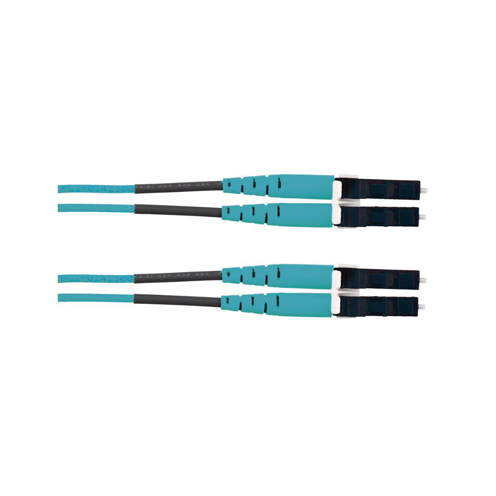 Jumper de Fibra ?ptica Multimodo 50/125 OM3, LC-LC Duplex, LSZH (Cero Hal?genos), Color Aqua, 5 Metros (16.40 Pies) - Image 2