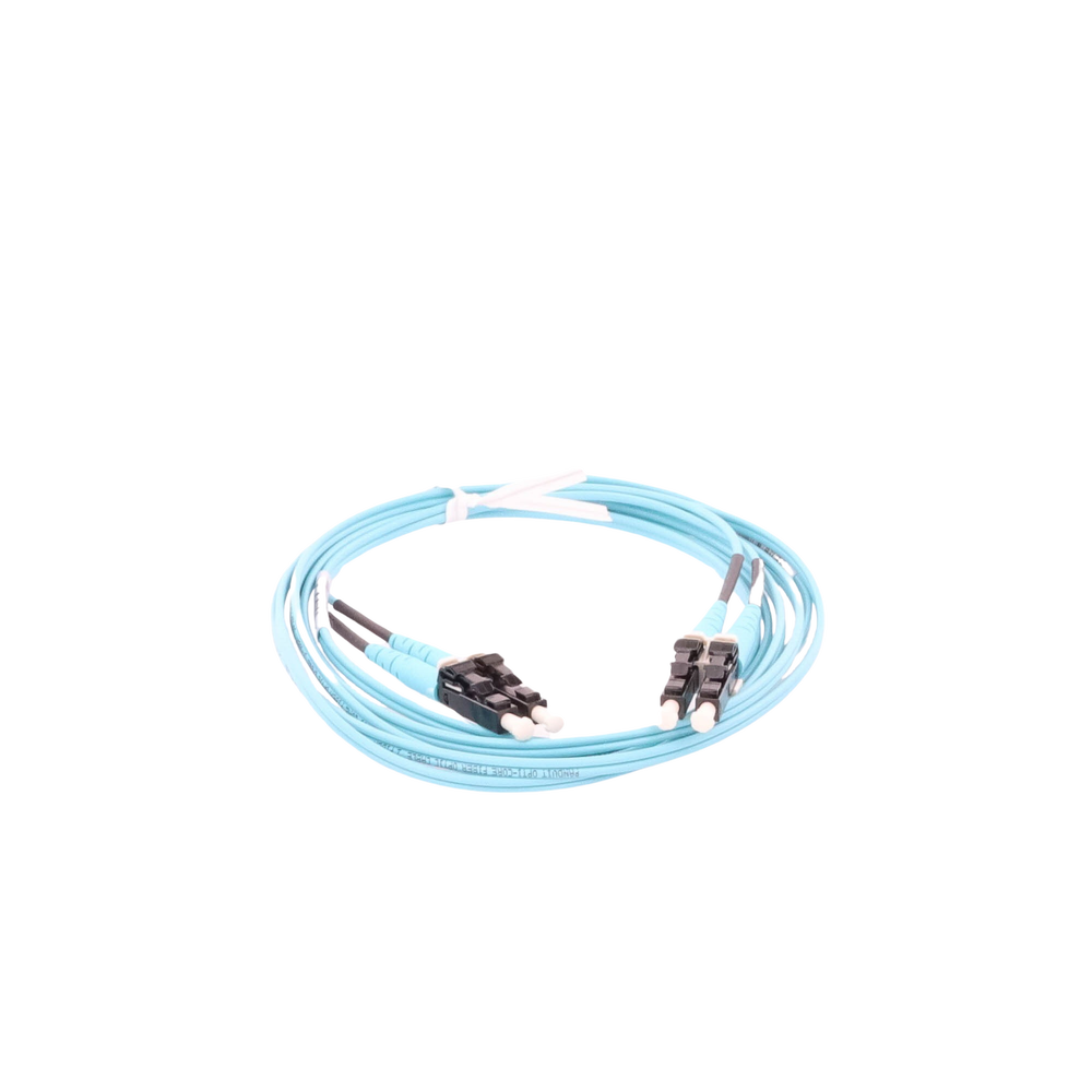 Jumper de Fibra Optica Multimodo 50/125 OM3, LC-LC Duplex, OFNR (Riser), Color Aqua, 1 Metro (3.28 Pies) - Image 3
