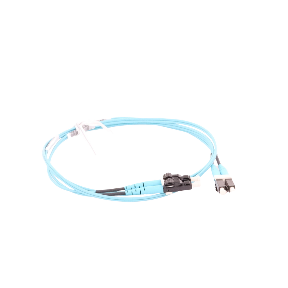 Jumper de Fibra Optica Multimodo 50/125 OM3, LC-LC Duplex, OFNR (Riser), Color Aqua, 1 Metro (3.28 Pies) - Image 4