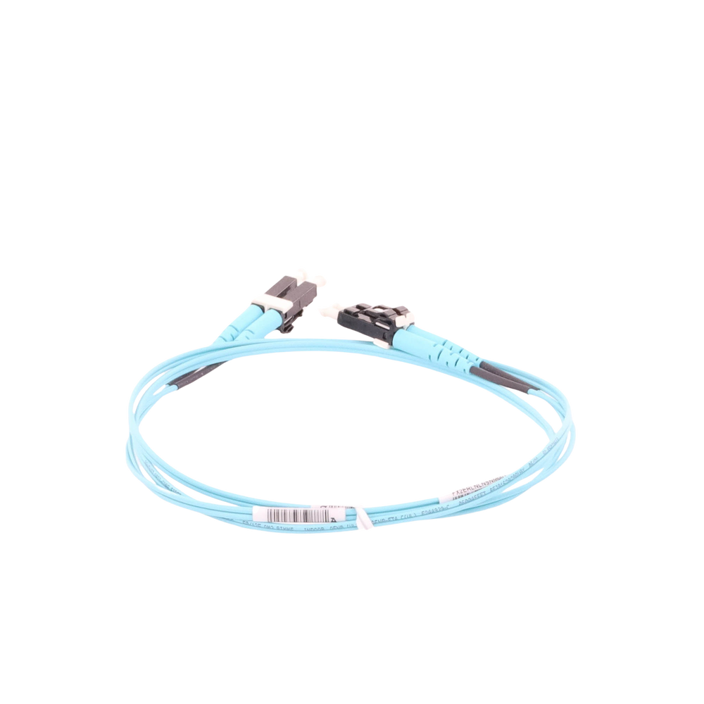 Jumper de Fibra Optica Multimodo 50/125 OM3, LC-LC Duplex, OFNR (Riser), Color Aqua, 1 Metro (3.28 Pies) - Image 6
