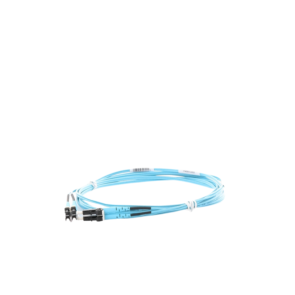 Jumper de Fibra Optica Multimodo 50/125 OM3, LC-LC Duplex, OFNR (Riser), Color Aqua, 3 Metros (9.84 Pies) - Image 4