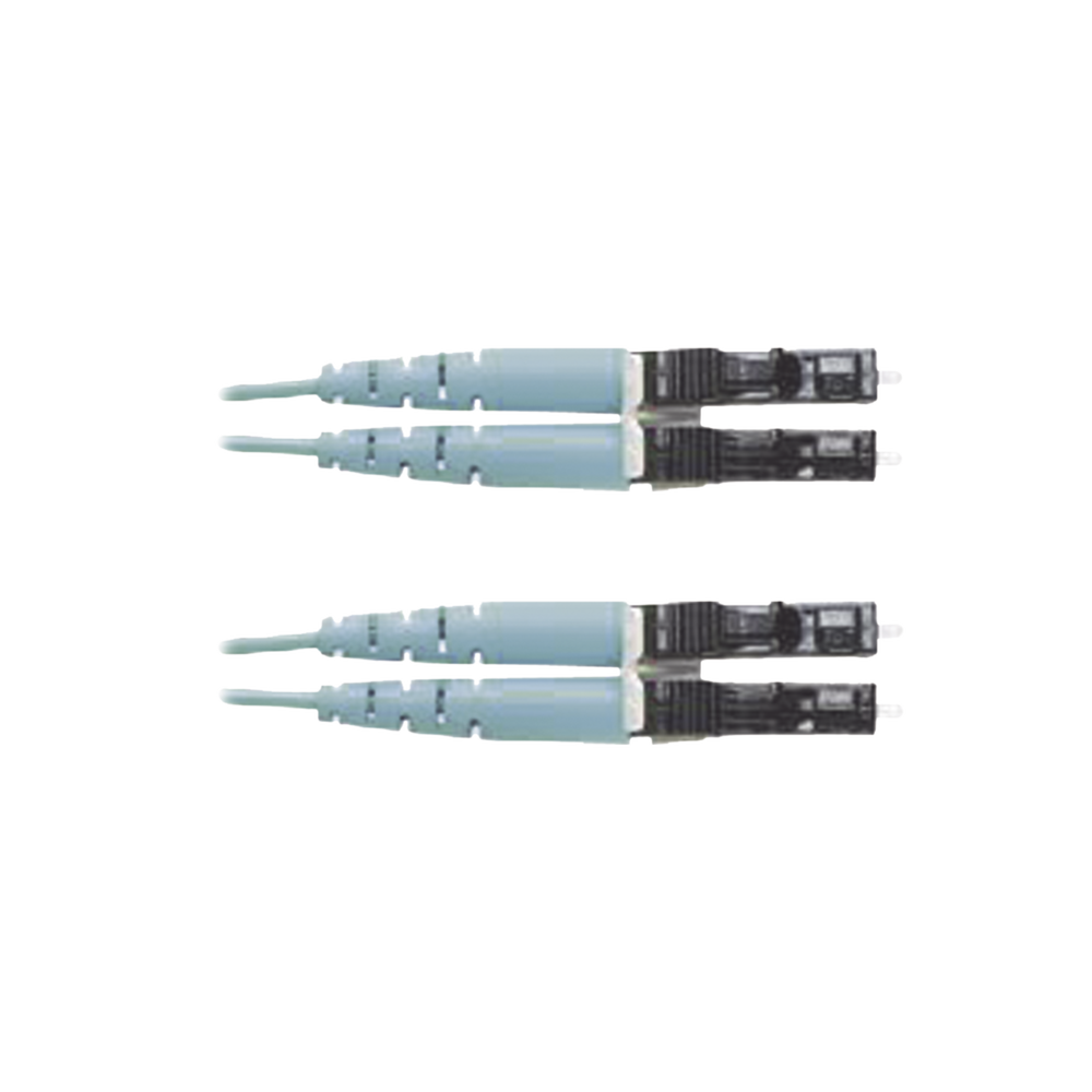 Jumper de Fibra Optica Multimodo 50/125 OM3, LC-LC Duplex, OFNR (Riser), Color Aqua, 7 Metros (22.97 Pies) - Image 2