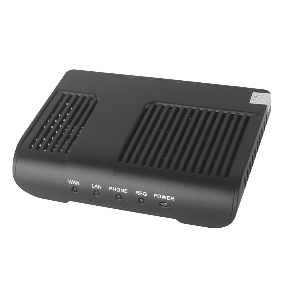 Adaptador de Teléfono Analógico (ATA)  con 1 puerto FXS y 1 puerto FXO de Supervivencia (Cuando No Hay Red VoIP)