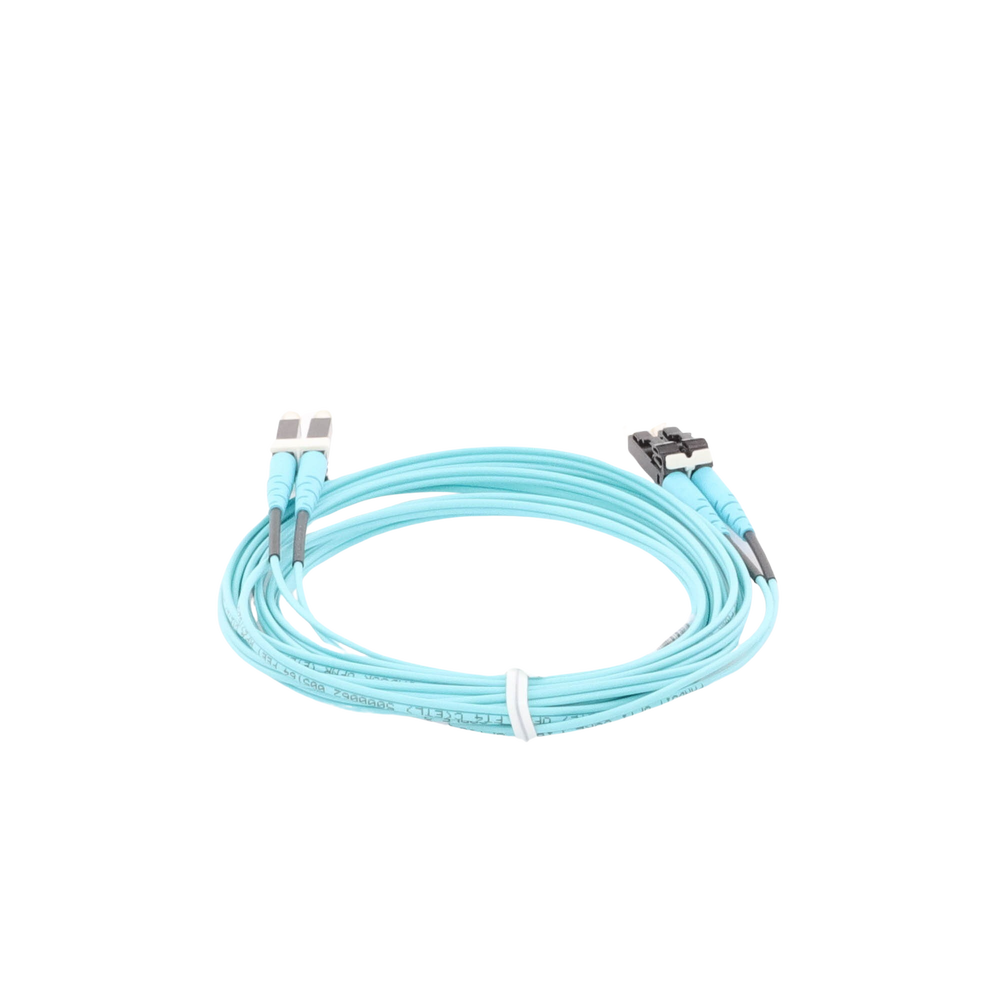 Jumper de Fibra Optica Multimodo 50/125 OM4, LC-LC Duplex, OFNR (Riser), Color Aqua, 3 Metros (9.84 Pies) - Image 3
