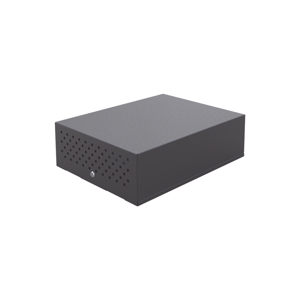 Gabinete Metálico de Seguridad para DVR/NVR. Tamaño Max. de DVR/NVR: 440 x 177 x 462 mm (An. x Al. x Prof.)