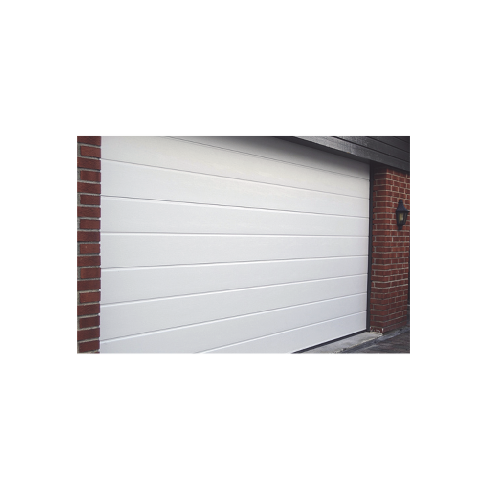 Puerta de Garage de Alta Calidad / Linea Central / Color Blanco 16X8 pies, AISLADA, Estilo Americana. - Image 2