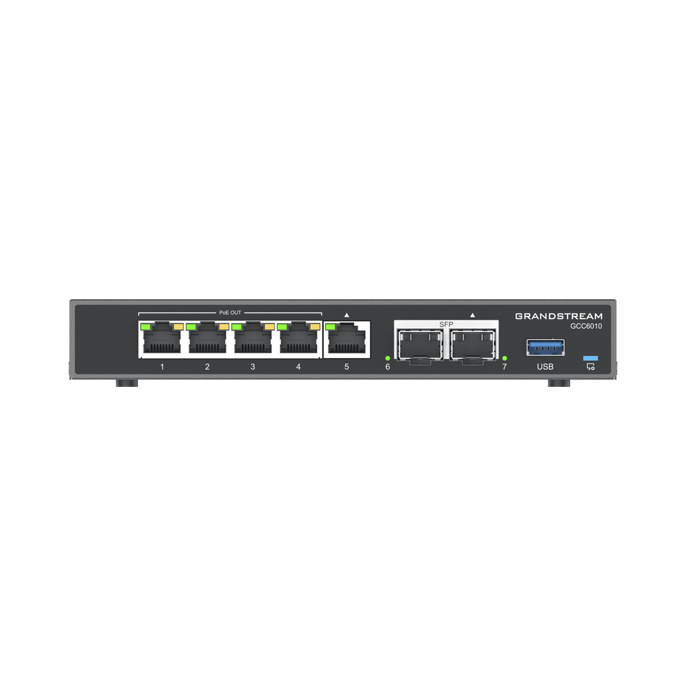 4 en 1: Firewall Nueva Generación, Router, PBX IP, Switch Gigabit de 5 Puertos (4 PoE) y 2 Puertos SFP 2.5 Gigabit