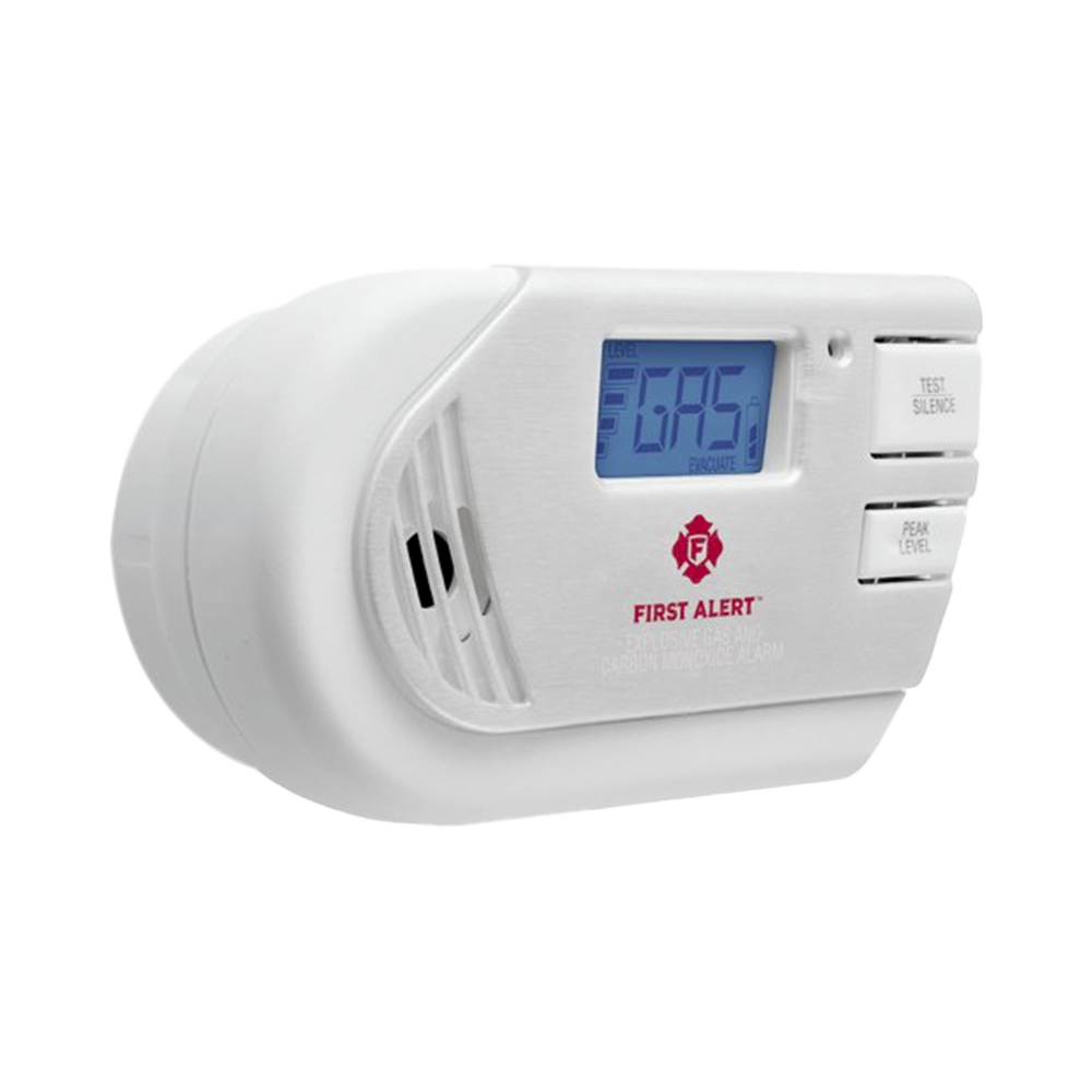 Detector Combo de Combinación de Gases Explosivos: Metano (GN), Propano (LP) y Monóxido de Carbono (CO), Con Pantalla Digital Retroiluminada, 120 Vca y Batería de Respaldo - Image 2