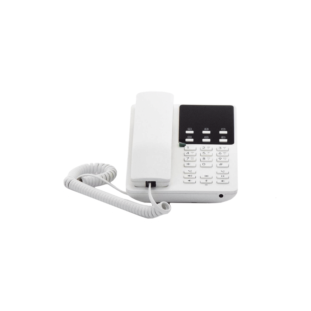 Teléfono IP Hotelero Wi-Fi, 2 líneas SIP con 2 cuentas, codec Opus, IPV4/IPV6, color blanco, con gestión en la nube GDMS - Image 3