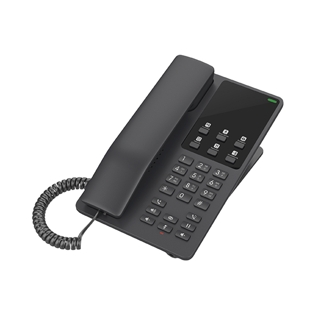 Teléfono IP Hotelero Wi-Fi, 2 líneas SIP con 2 cuentas, codec Opus, IPV4/IPV6, color negro, con gestión en la nube GDMS - Image 2