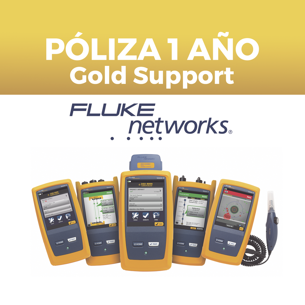 Poliza de 1 A?o de Soporte Gold para Certificador DSX2-5000INT