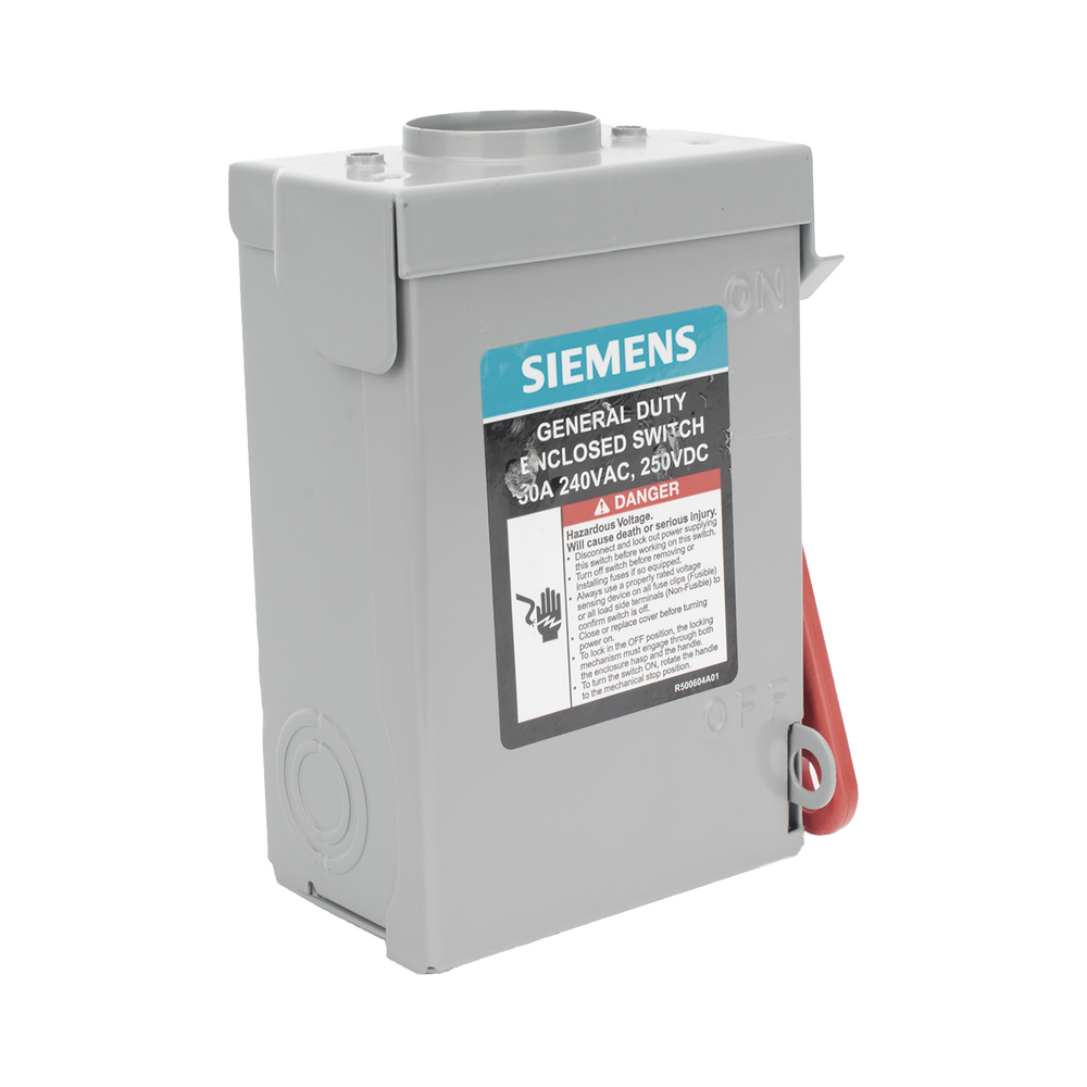 Interruptor de seguridad cerrado de doble ruptura. Interruptor de serie A, 2 polos, 2 hilos sin fusible, uso general. Nema 3R - Image 3