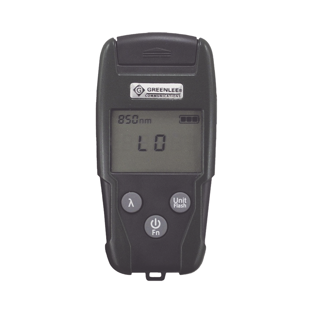 Medidor de Alta Potencia para Fibra Óptica con Localizador Visual de Fallos (VFL), entrada universal de 2.5 mm (para conectores SC, ST y FC)