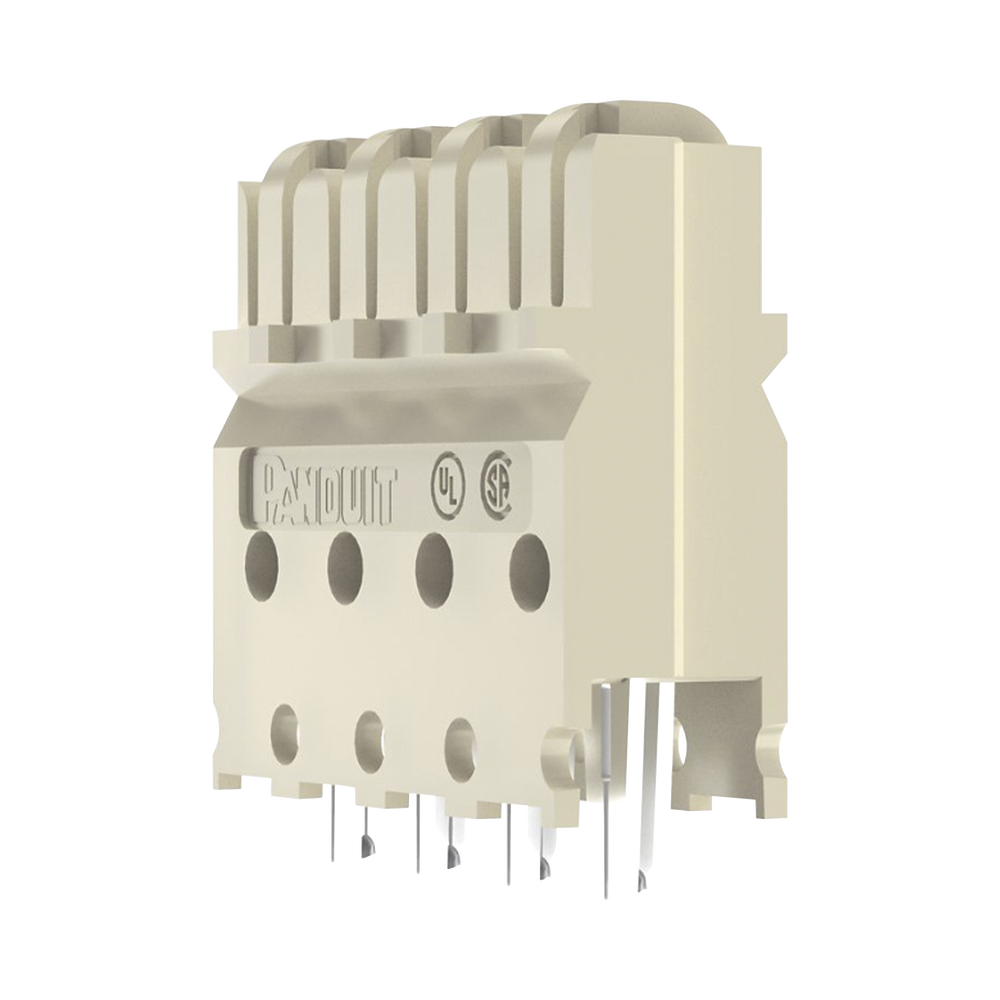 Block de Conexión Cat6 de 4 Pares, de Impacto, Color Marfil