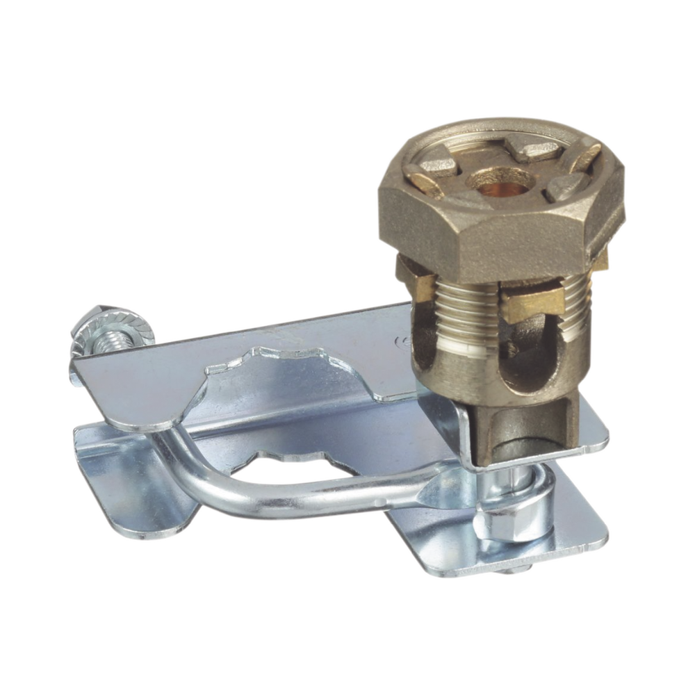 Abrazadera para Tierra Física en Base de Piso Falso, para Cables de 6 a 1/0 AWG. Para Pedestales Cuadrados de 7/8" y Circulares de 1" a 1 1/8" - Image 3