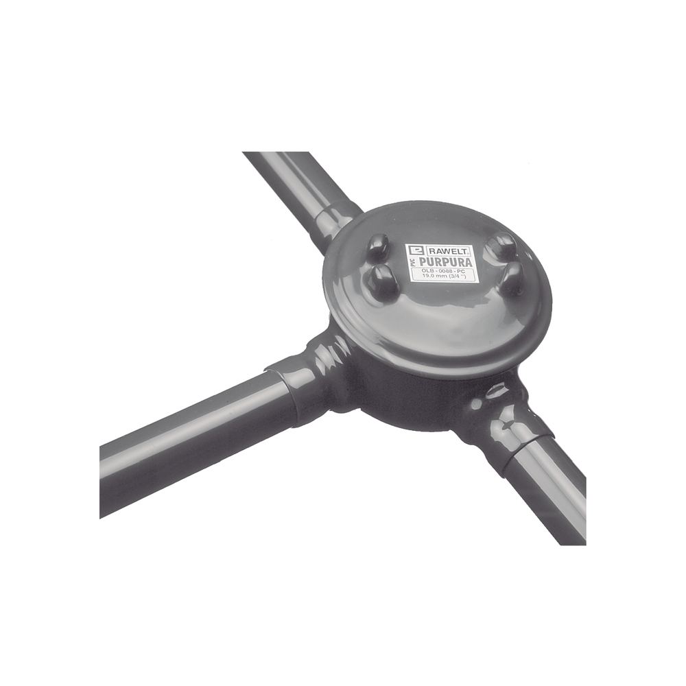 Caja para Áreas Peligrosas con Tapa Tipo GRL de 1" (25 mm) /Con Recubrimiento de PVC e interior de Uretano.