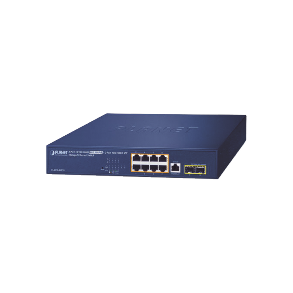 Switch PoE Administrable Capa 2, 8 Puertos PoE 802.3af/at/bt de 95 W, 2 Puertos SFP 100/1000X, Hasta 180 Watts - Image 2