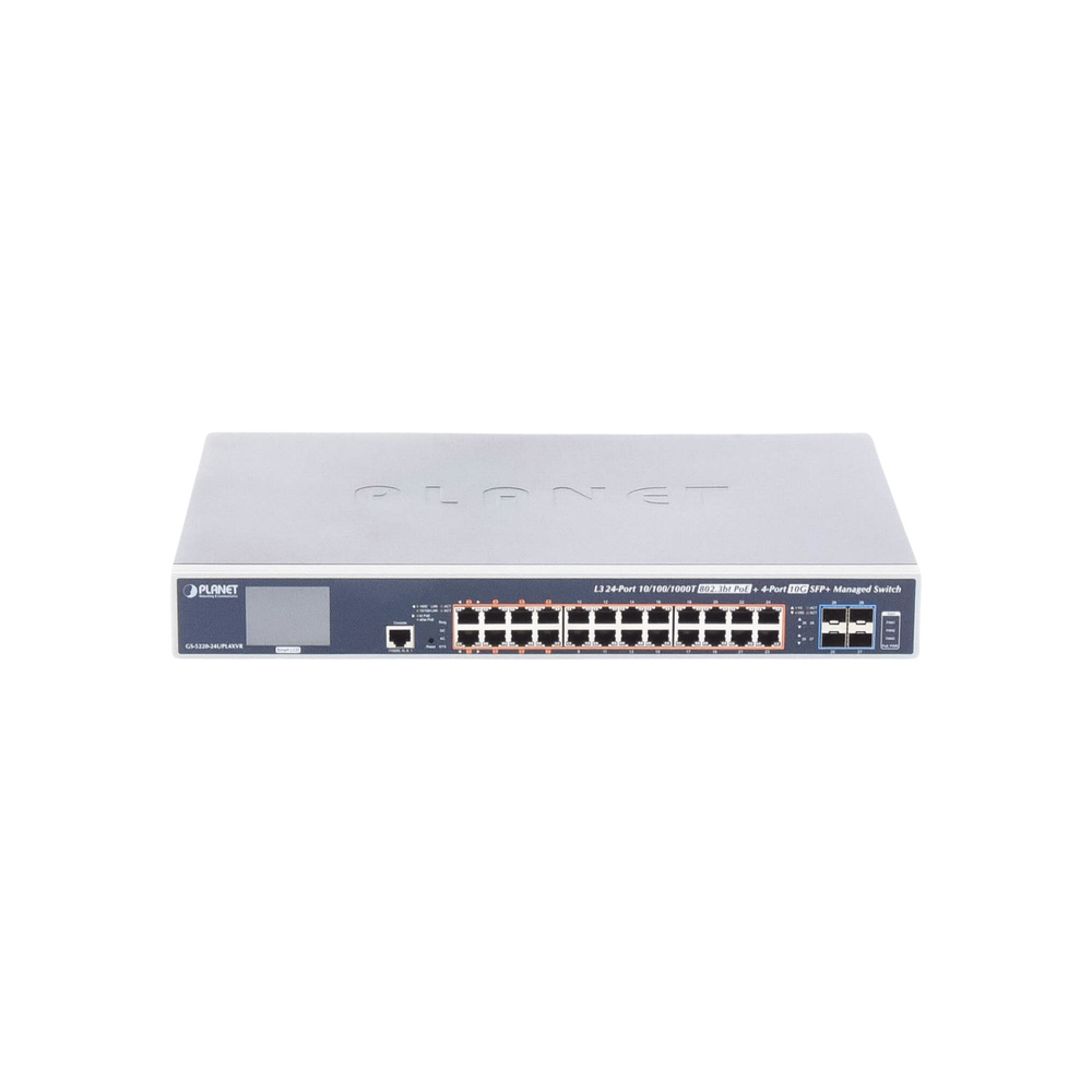 Switch Administrable Capa 3, 24 Puertos Gigabit 802.3bt, Hasta 600 W, 4 Puertos 10 G SFP+, Con Pantalla Táctil para Configuración Básica - Image 3