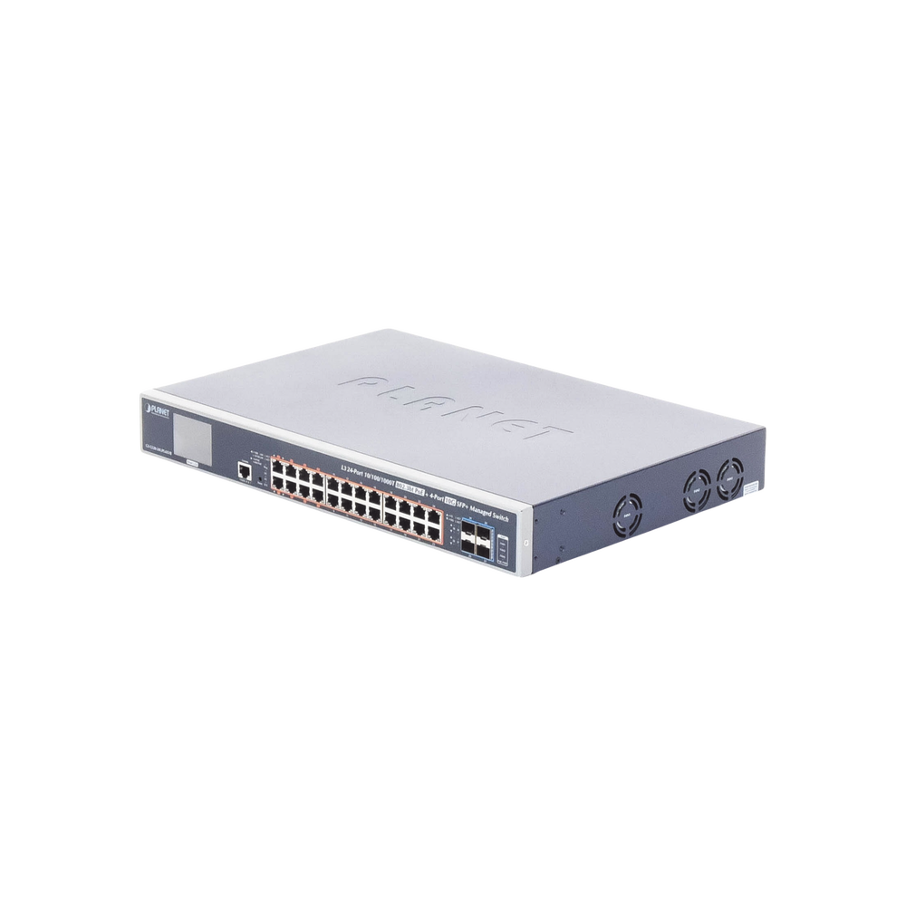 Switch Administrable Capa 3, 24 Puertos Gigabit 802.3bt, Hasta 600 W, 4 Puertos 10 G SFP+, Con Pantalla Táctil para Configuración Básica - Image 4