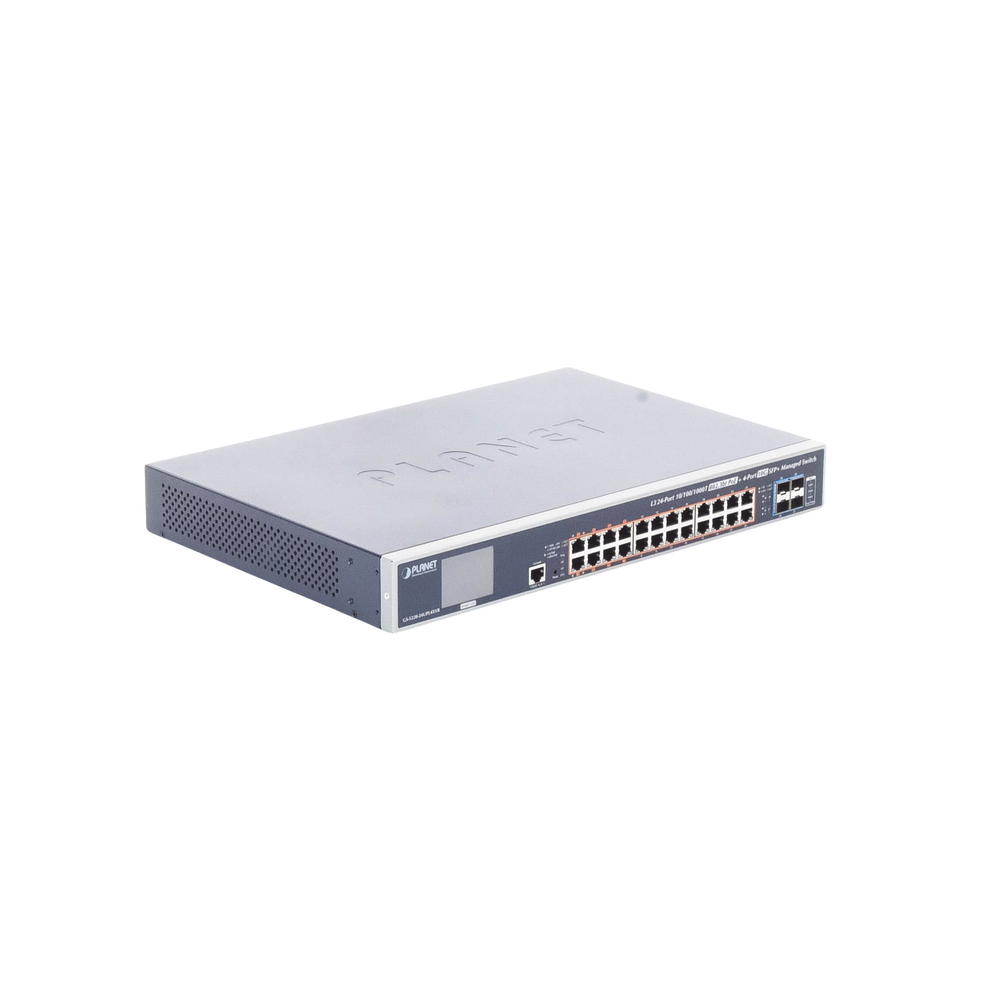 Switch Administrable Capa 3, 24 Puertos Gigabit 802.3bt, Hasta 600 W, 4 Puertos 10 G SFP+, Con Pantalla Táctil para Configuración Básica - Image 6
