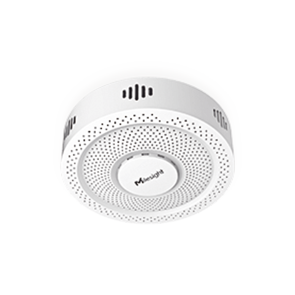 Detector de Vapeo y Humo GS601 LoRaWAN® / Sensores Múltiples (Vape, Humo, TVOC, PM1.0/2.5/10, Temperatura, Humedad) / Alarma LED y Buzzer 70dB / NFC para Configuración / IP30 / Compatible con Plataforma Milesight