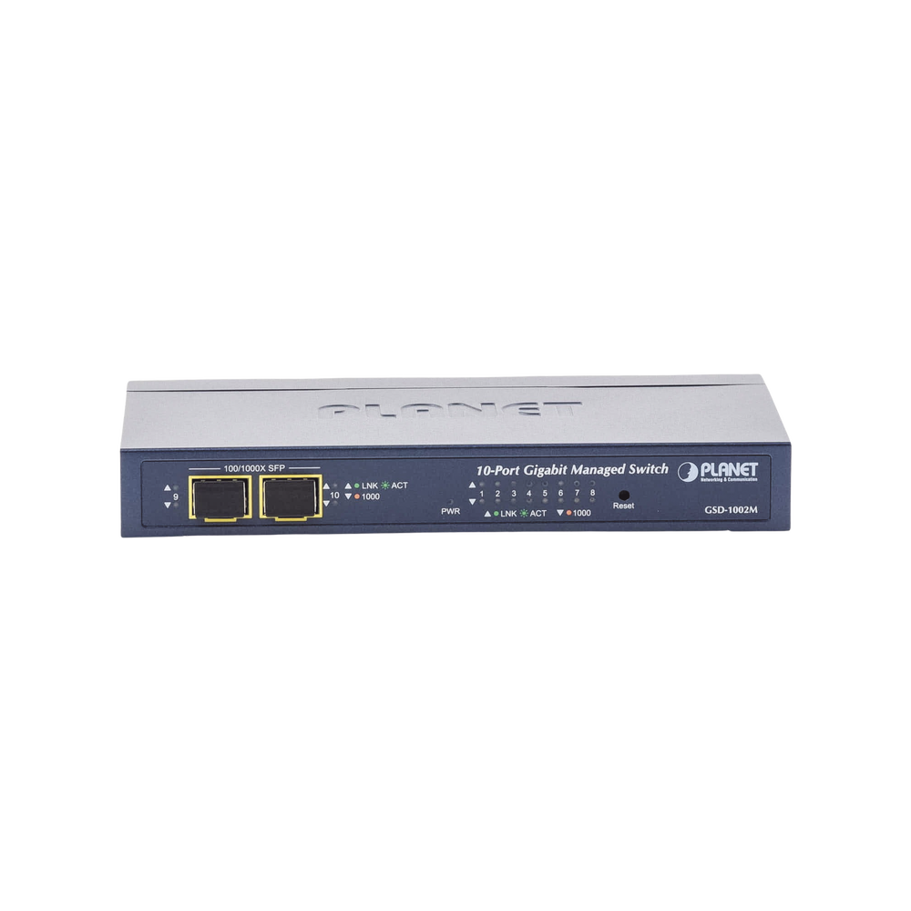 Switch Administrable de Escritorio de 8 Puertos Gigabit/ 2 Puertos SFP / 20 Gbps Switching / PoE In 802.3af/at / Dual Power DC + PoE / VLAN Q-in-Q / IPv6/IPv4/ Administración Remota con CloudNMS - Image 2