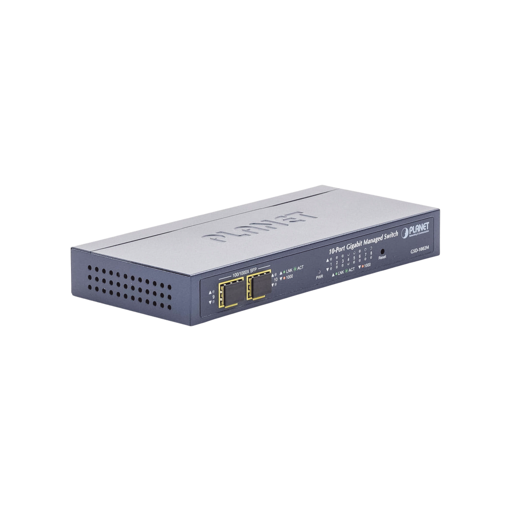 Switch Administrable de Escritorio de 8 Puertos Gigabit/ 2 Puertos SFP / 20 Gbps Switching / PoE In 802.3af/at / Dual Power DC + PoE / VLAN Q-in-Q / IPv6/IPv4/ Administración Remota con CloudNMS - Image 3