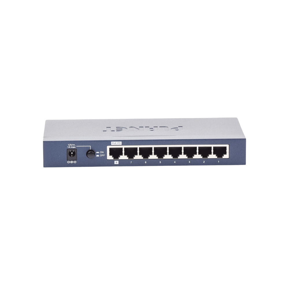 Switch Administrable de Escritorio de 8 Puertos Gigabit/ 2 Puertos SFP / 20 Gbps Switching / PoE In 802.3af/at / Dual Power DC + PoE / VLAN Q-in-Q / IPv6/IPv4/ Administración Remota con CloudNMS - Image 4