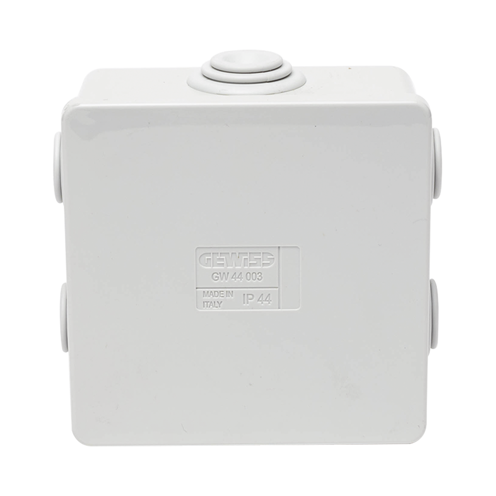 Caja Estanca de PVC Para Derivación y Conexión, 6 Entradas, Tapa a Presión, 80×80×40 mm (Mayor Área Interna, Uso Exterior IP44, Material que no Propaga el Fuego y Libre de Hálogenos - Image 2