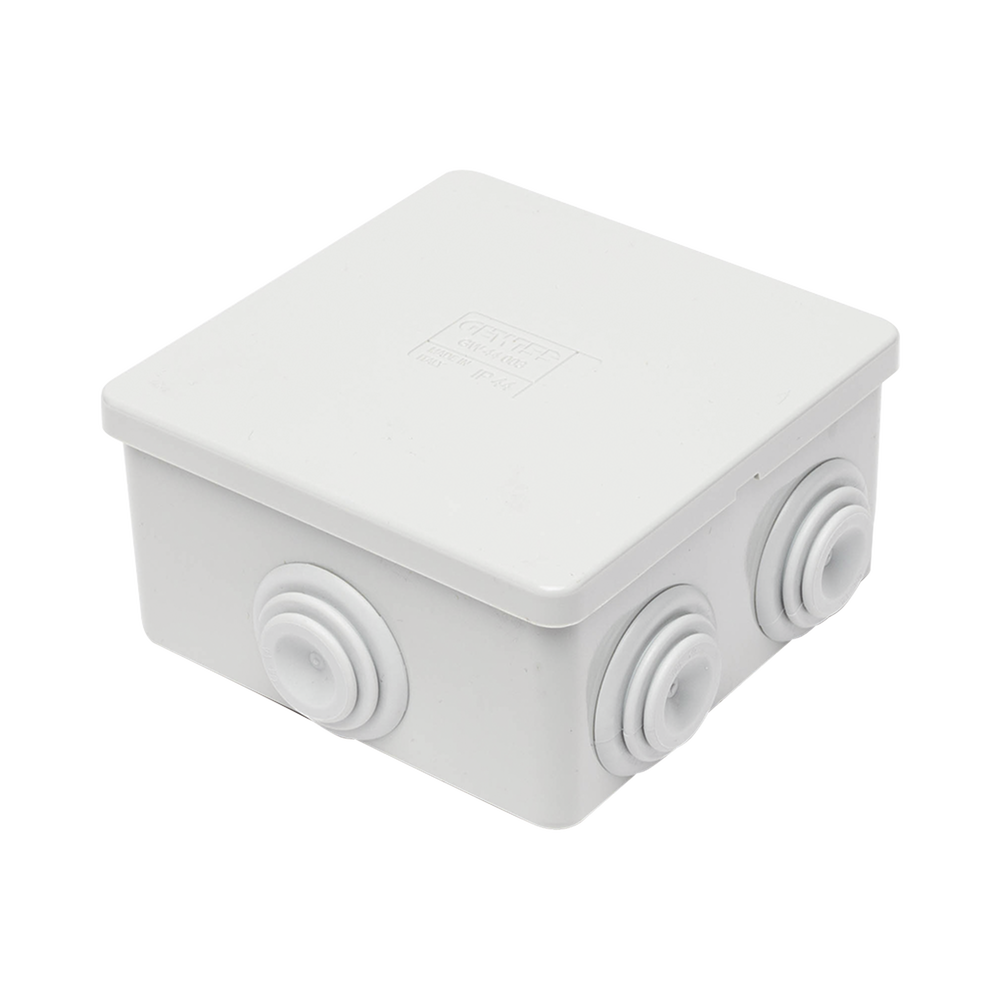 Caja Estanca de PVC Para Derivación y Conexión, 6 Entradas, Tapa a Presión, 80×80×40 mm (Mayor Área Interna, Uso Exterior IP44, Material que no Propaga el Fuego y Libre de Hálogenos - Image 3