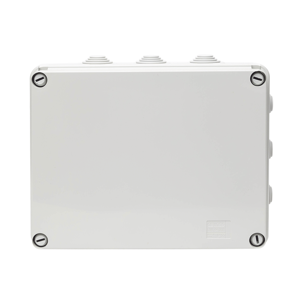 Caja Estanca de PVC Para Derivación y Conexión, 12 Entradas, Tapa Atornillada, 240x190x90 mm (Área interna), Uso Exterior IP55, Material que no Propaga el Fuego y Libre de Hálogenos - Image 3