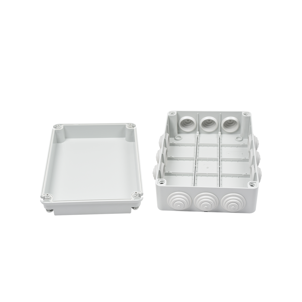 Caja Estanca de PVC Para Derivación y Conexión, 12 Entradas, Tapa Atornillada, 300x220x120 mm (Área interna), Uso Exterior IP55, Material que no Propaga el Fuego y Libre de Hálogenos - Image 2